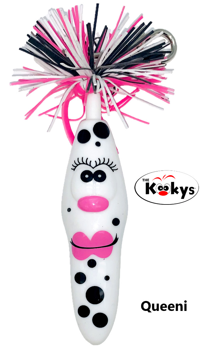 The Kooky Klicker Pen Krew 9 Ball Point Novelty Kid Party Pen Gift White Queeni