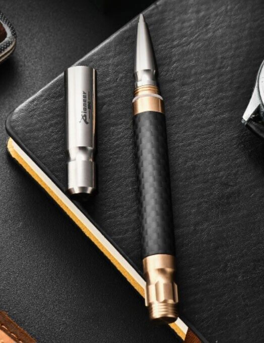 1 PC EDC Titanium Alloy Brass Pocket Ballpoint Pen Business Write Pen w/Clip