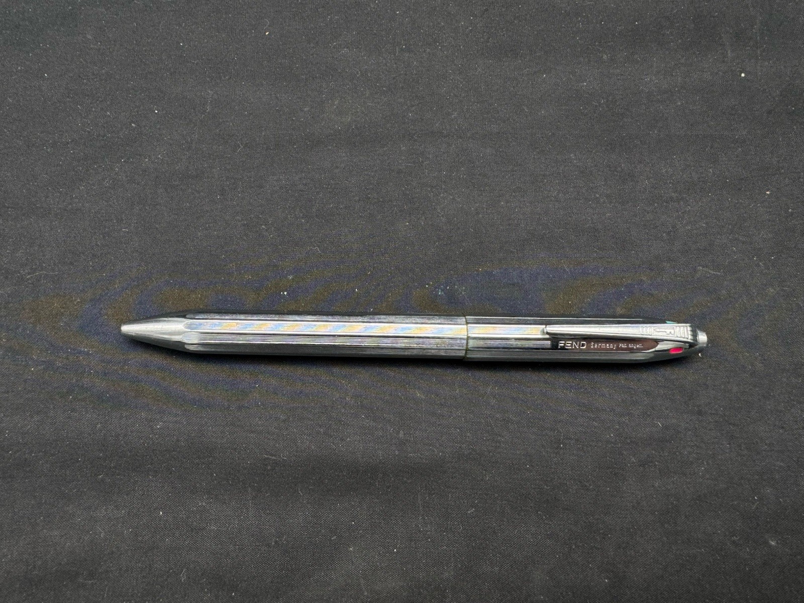 Vintage Fend 4 Color Ballpoint Pen in Chrome, Germany