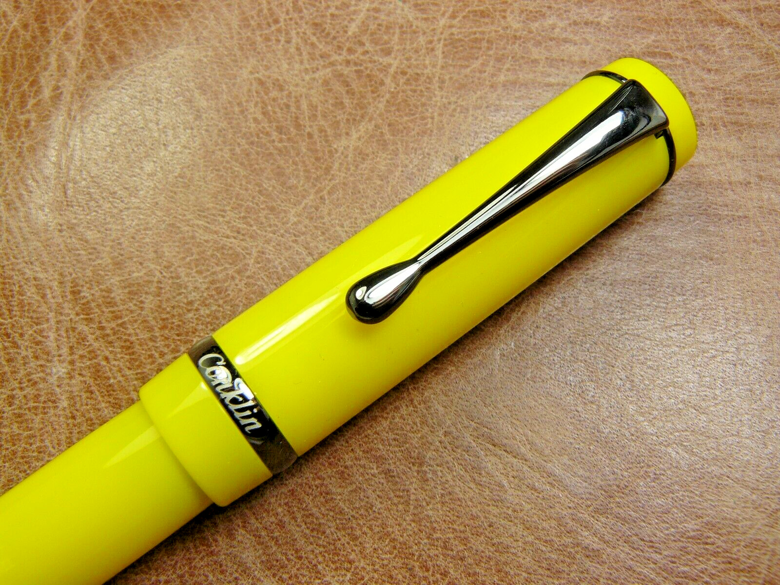 CONKLIN DURAGRAPH YELLOW HORNET #113 MADE LIMITED EDITION BALLPOINT PEN NEW/BOX