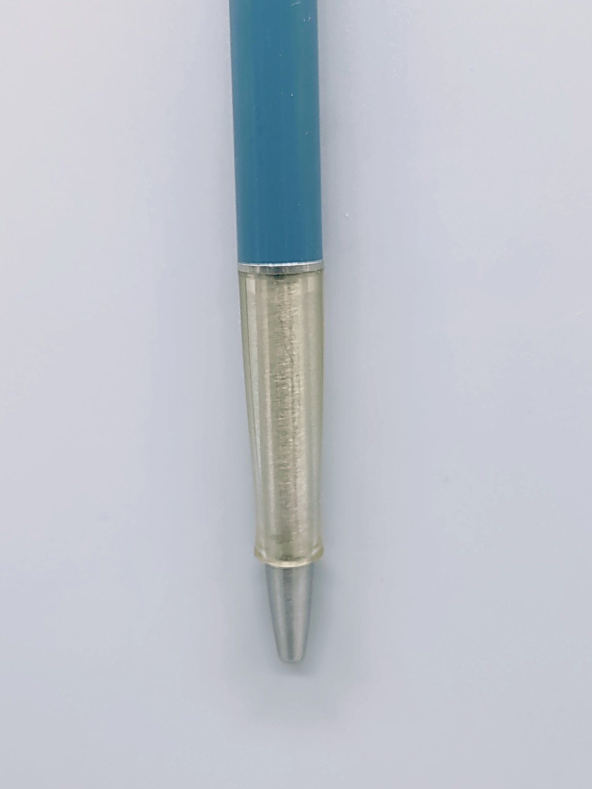 Paper Mate «Clear Grip» Contour Double Hearts Ballpoint Pen. Blue. Vintage
