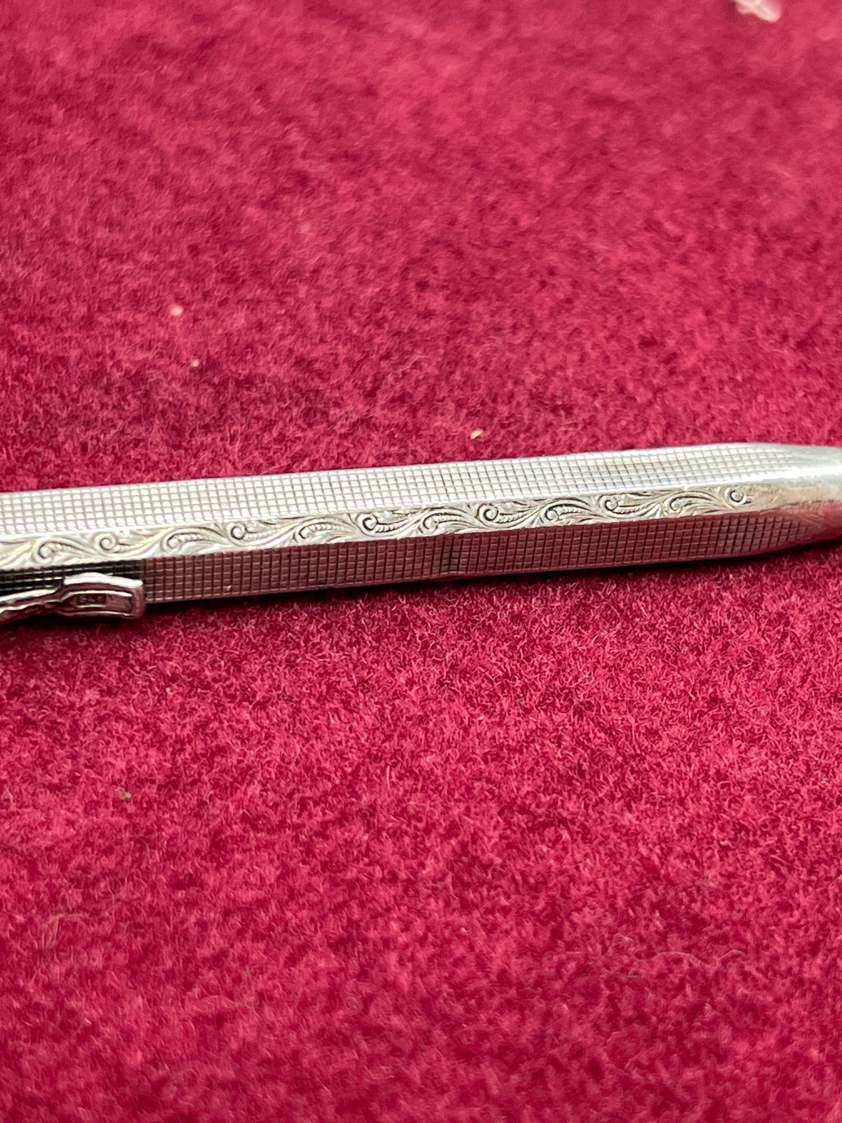 Vintage Agfa German .835 Solid Silver Pencil Engraved 4.3″