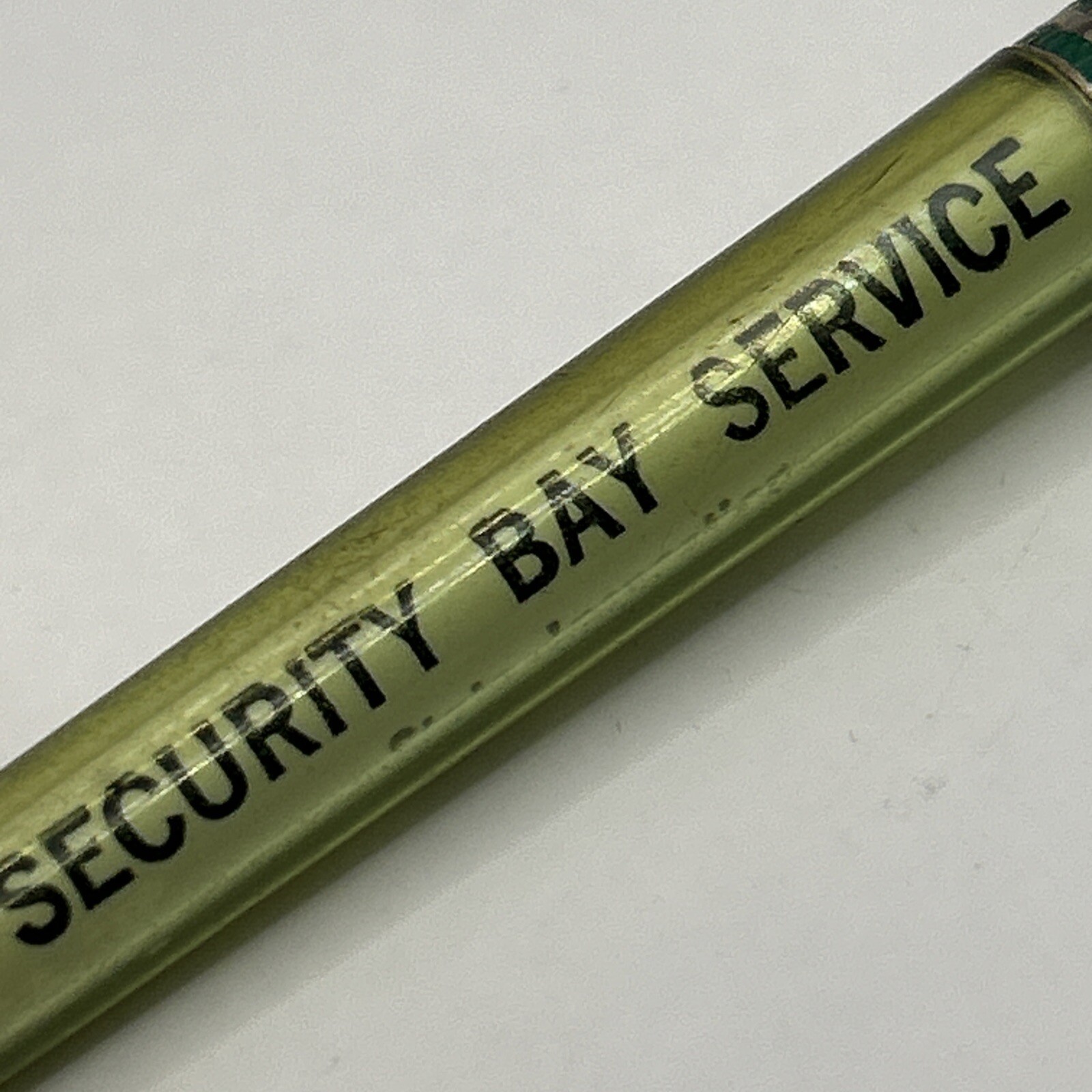 VTG Ballpoint Pen SECURITY BAY SERVICE Oil Gas Station Colorado