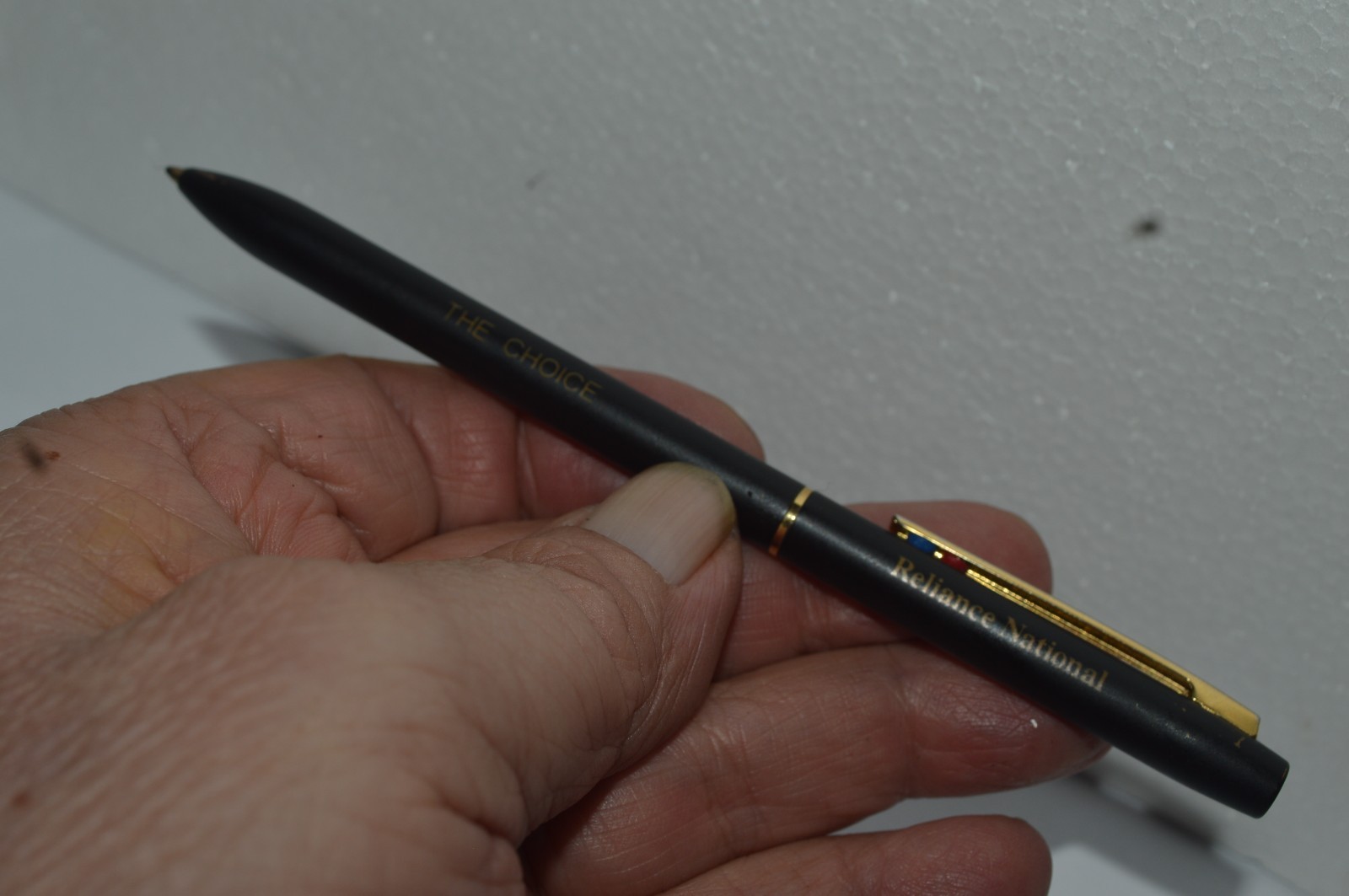 CHROMATIC Ballpoint Pen 2 Ink Reliance National The Choice Satin Black USA 1990s