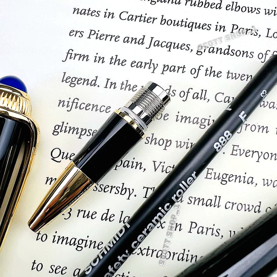 CARTIER Black Gold Composite Rollerball Pen Executive AD VIP Gift Rare