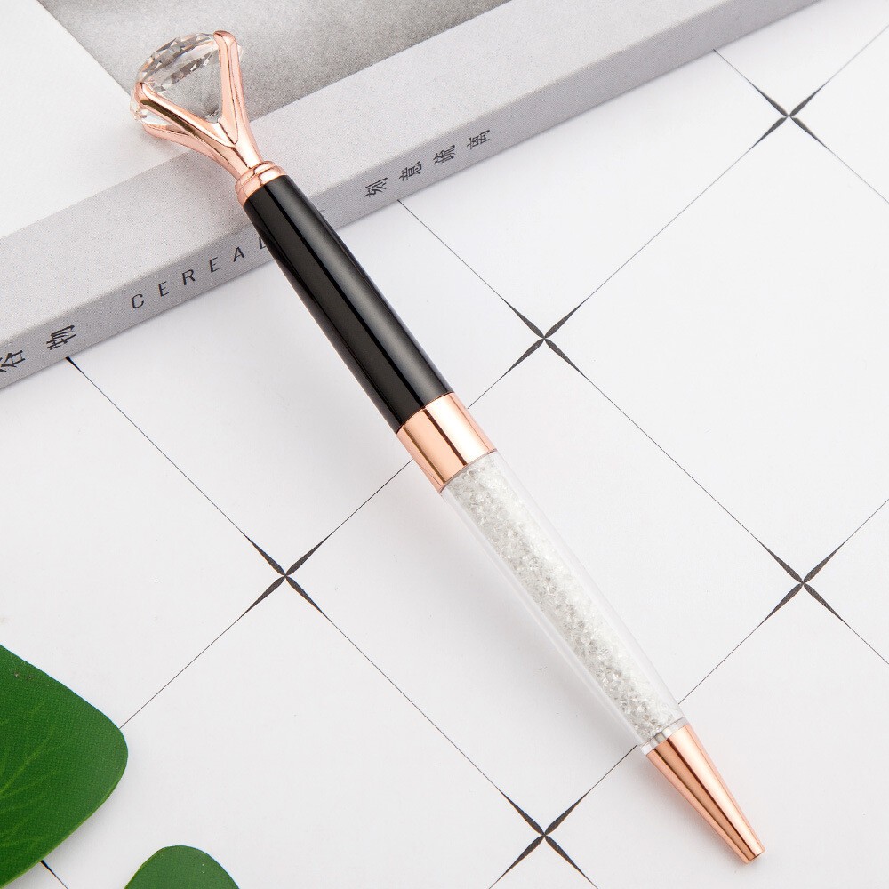 Luxury Metal Crystal Pen Big Diamond Ballpoint Pen Stationery School Pen Office