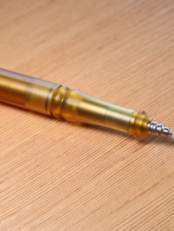 Ultem PEI+Titanium Keychain Ball Pen EDC Mechanical Pen Office Signature Pen 1pc