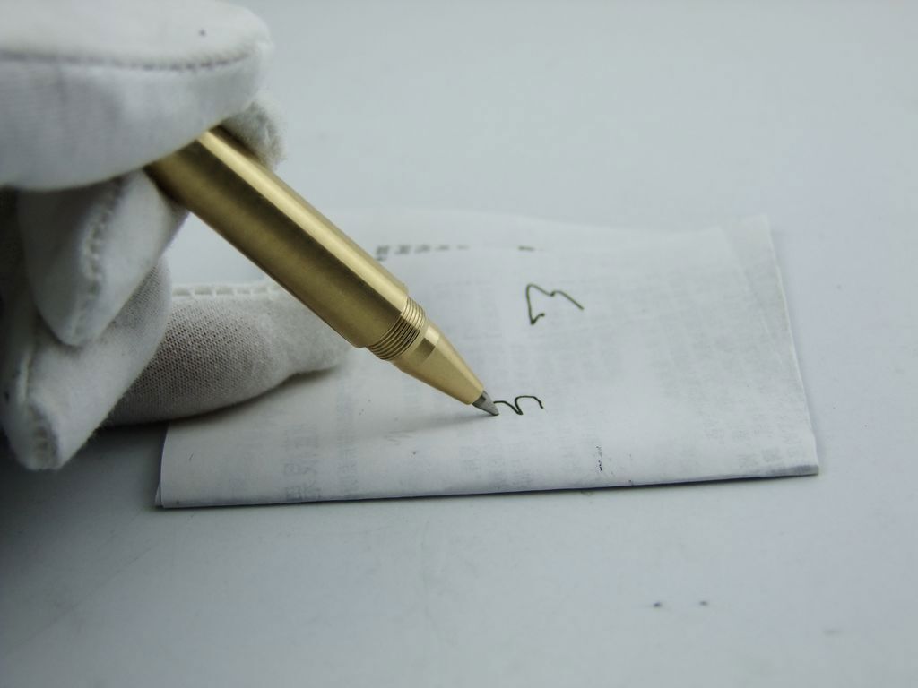 Handmade Solid Brass Ball Point Pen Office Ballpoint Pen With Clip Gifts New