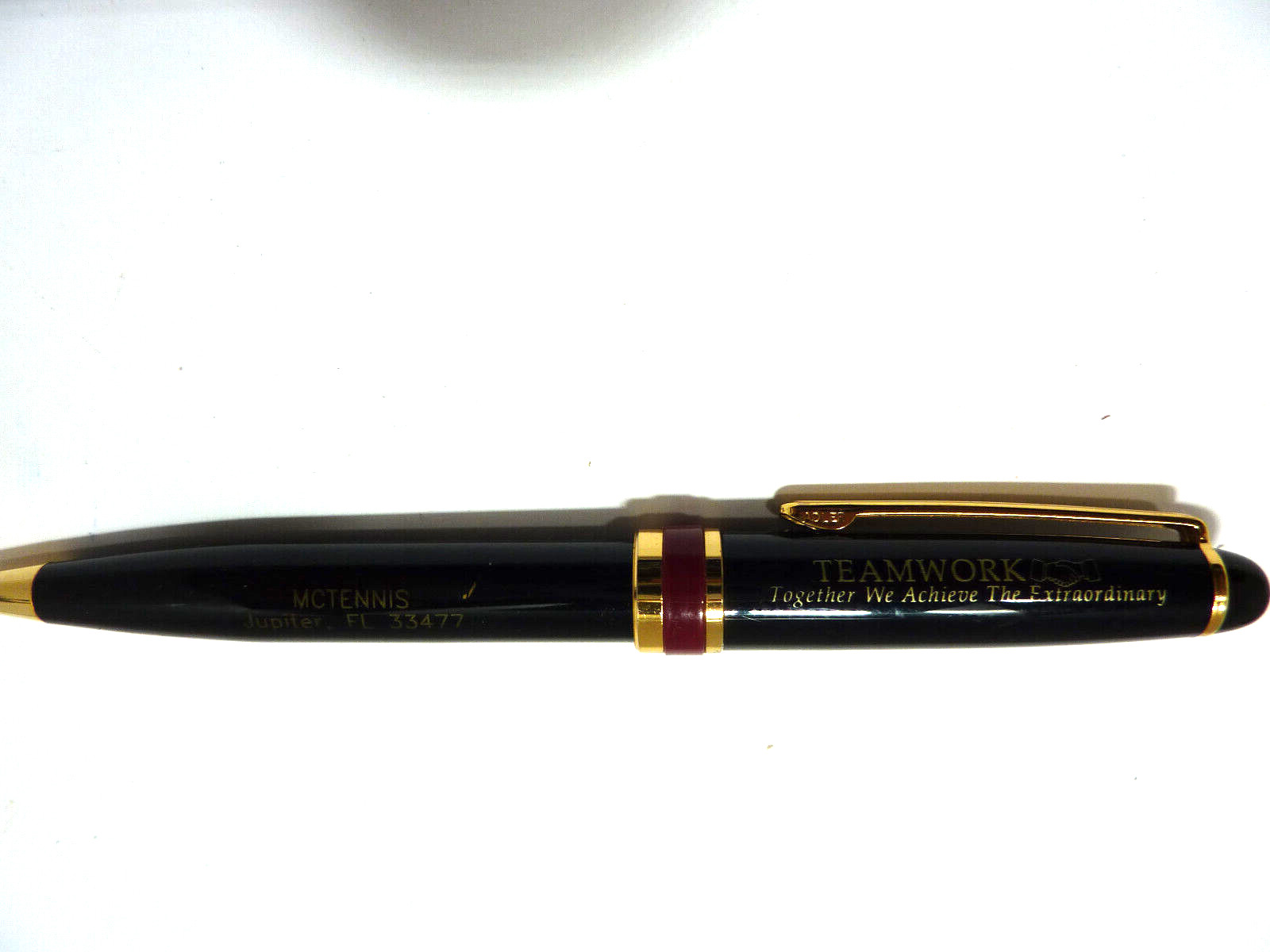 Vintage Adler Typewriters BALL POINT PEN BLACK/GOLD Pen Advertisement