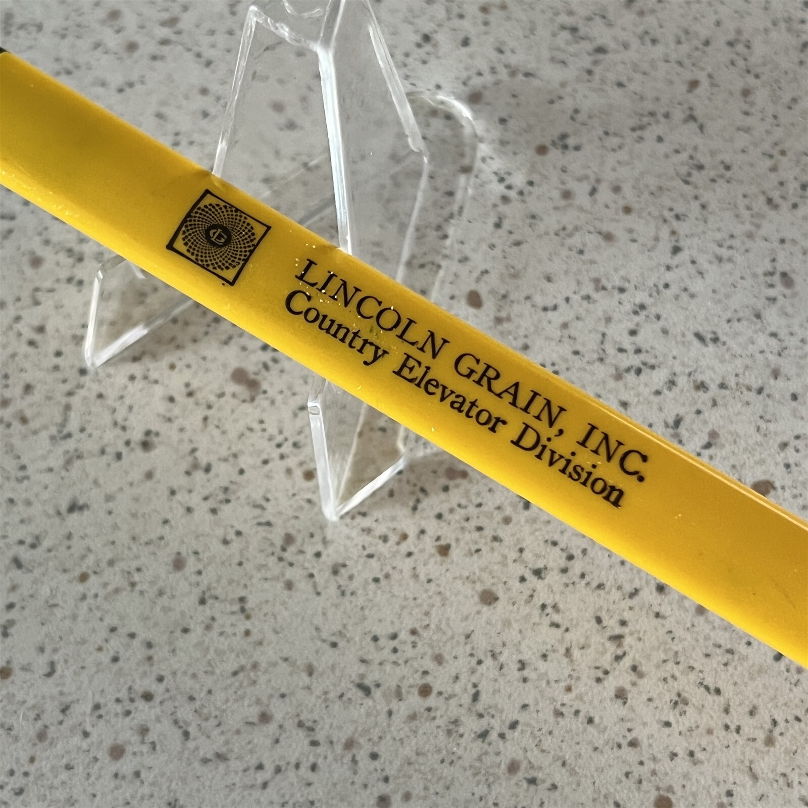 Lincoln Nebraska Grain Inc Elevator Division Vintage Triangle Ballpoint Pen #1-1