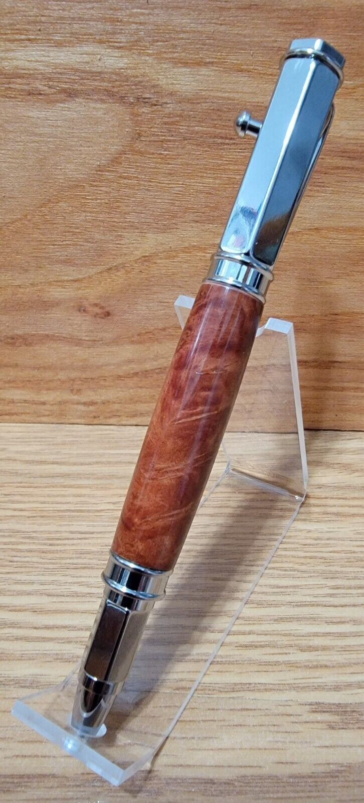 Vertex Bolt Action pen with Red Mallee Burl