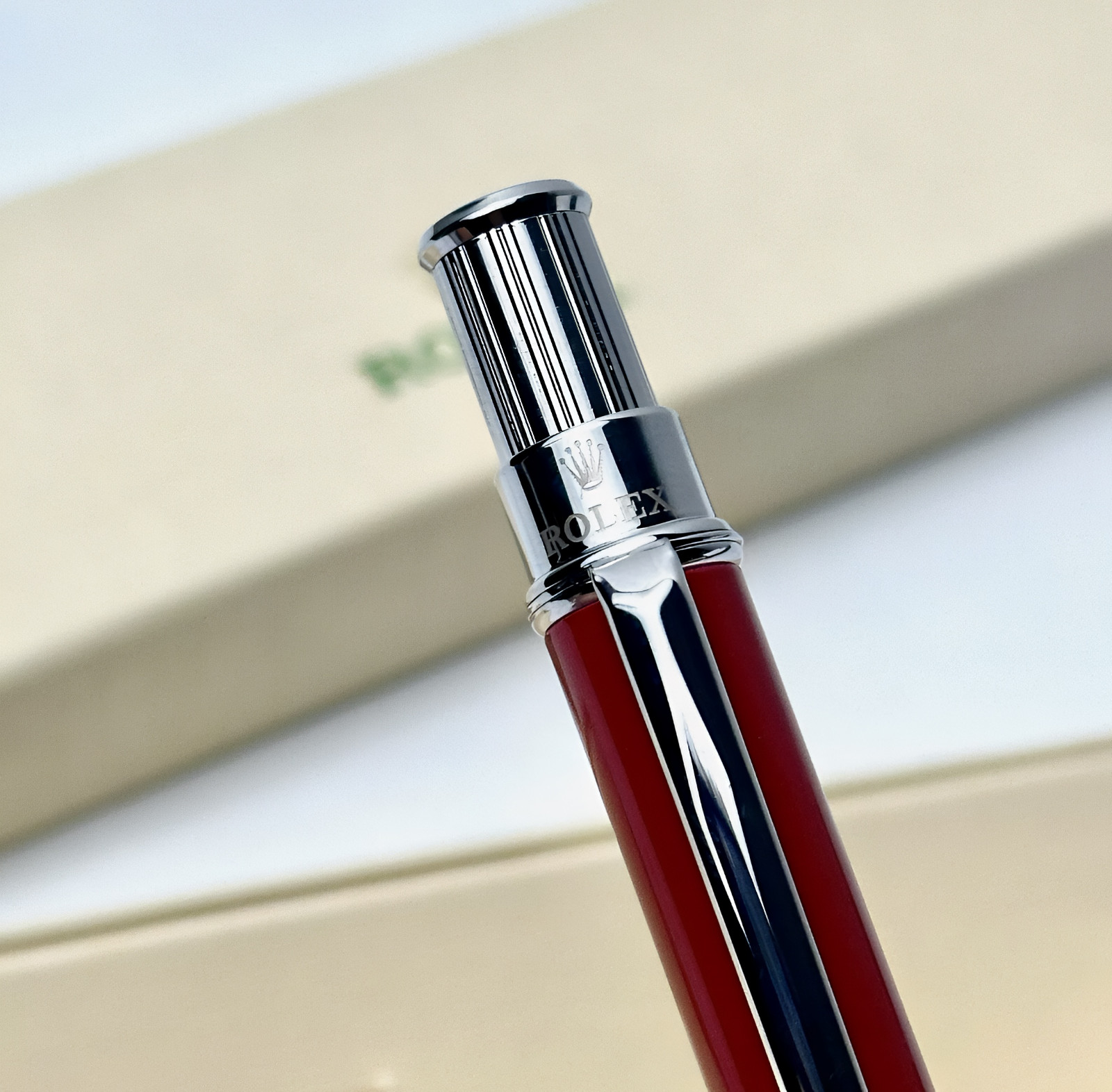 Rolex Ruby Red Oyster Ballpoint Pen Collectible Writing Instrument Gift New