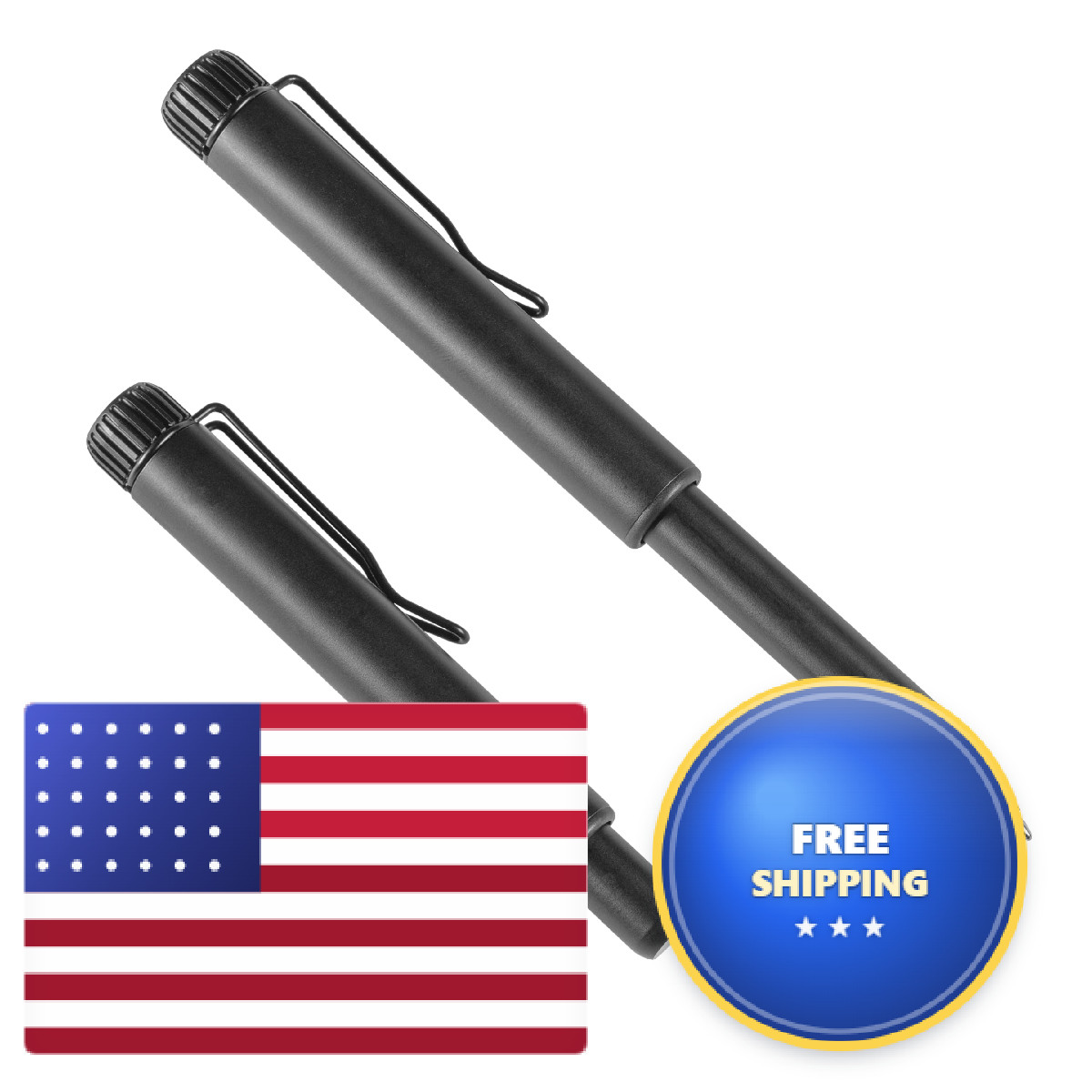 Rite In The Rain All-Weather Metal Portage Pen Black Barrel Black Ink .9Mm Fine
