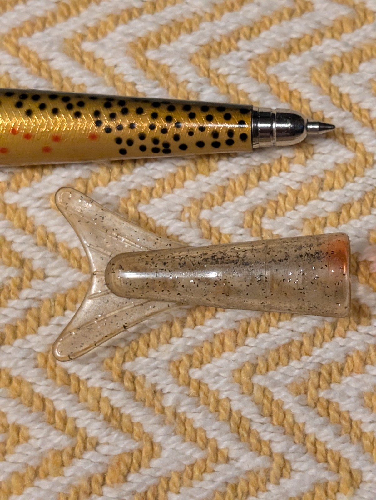 Xenox Novelty Brown Trout Fish Ballpoint Pen Fishing Lure Design Collectible