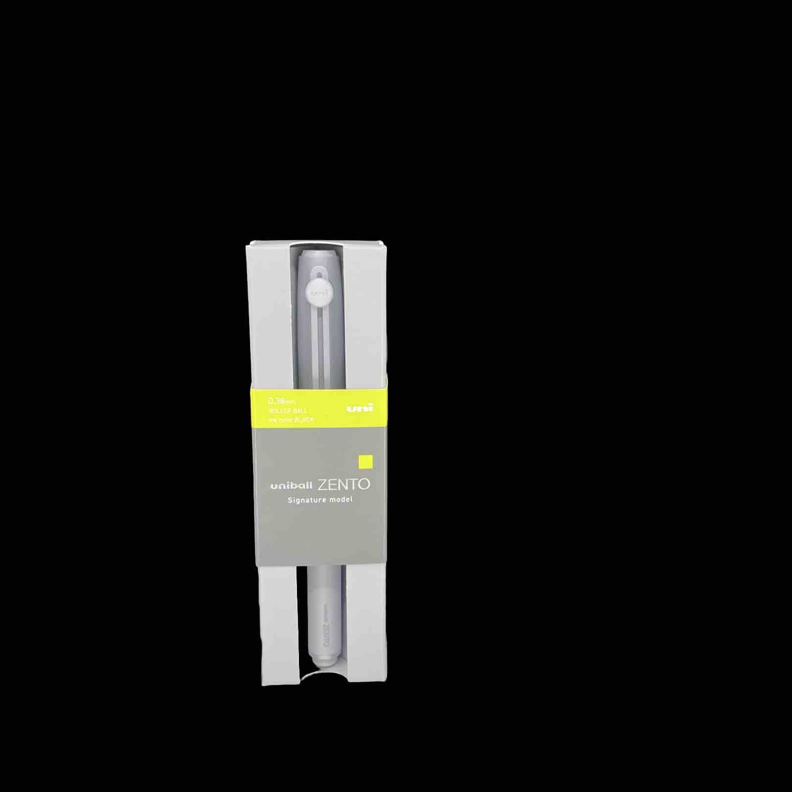 Uni-ball ZENTO Signature Model Pen 0.38mm Silver Black Made in Japan