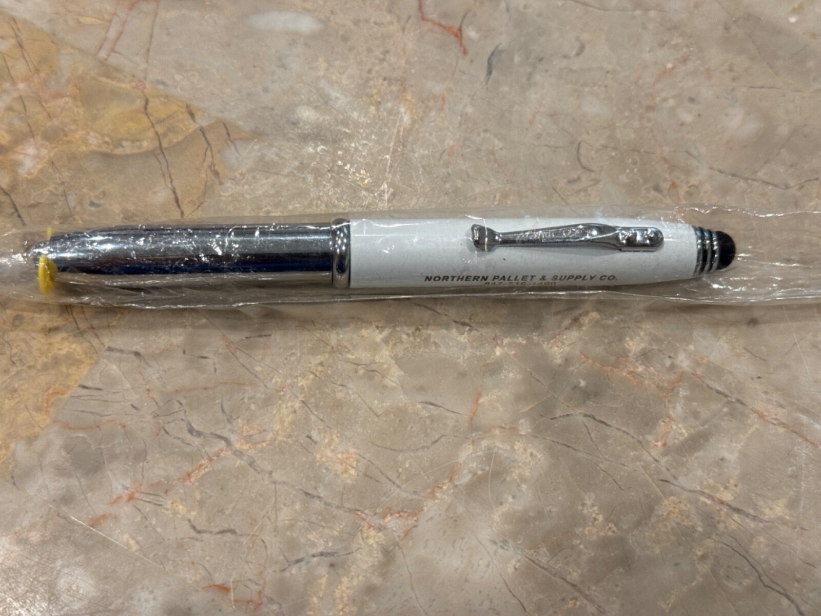 Adler Lighted Tip & Stylist Pen and unknown Pen w/Lighted Tip Both w/Advertising
