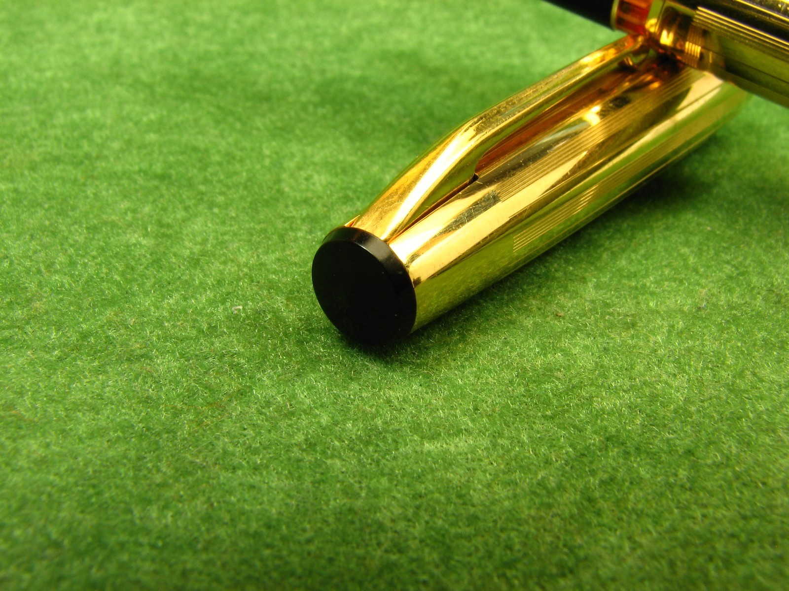 Vintage SOYUZ Goldplated Fountain Pen 14K Gold Nib USSR 1970s NOS