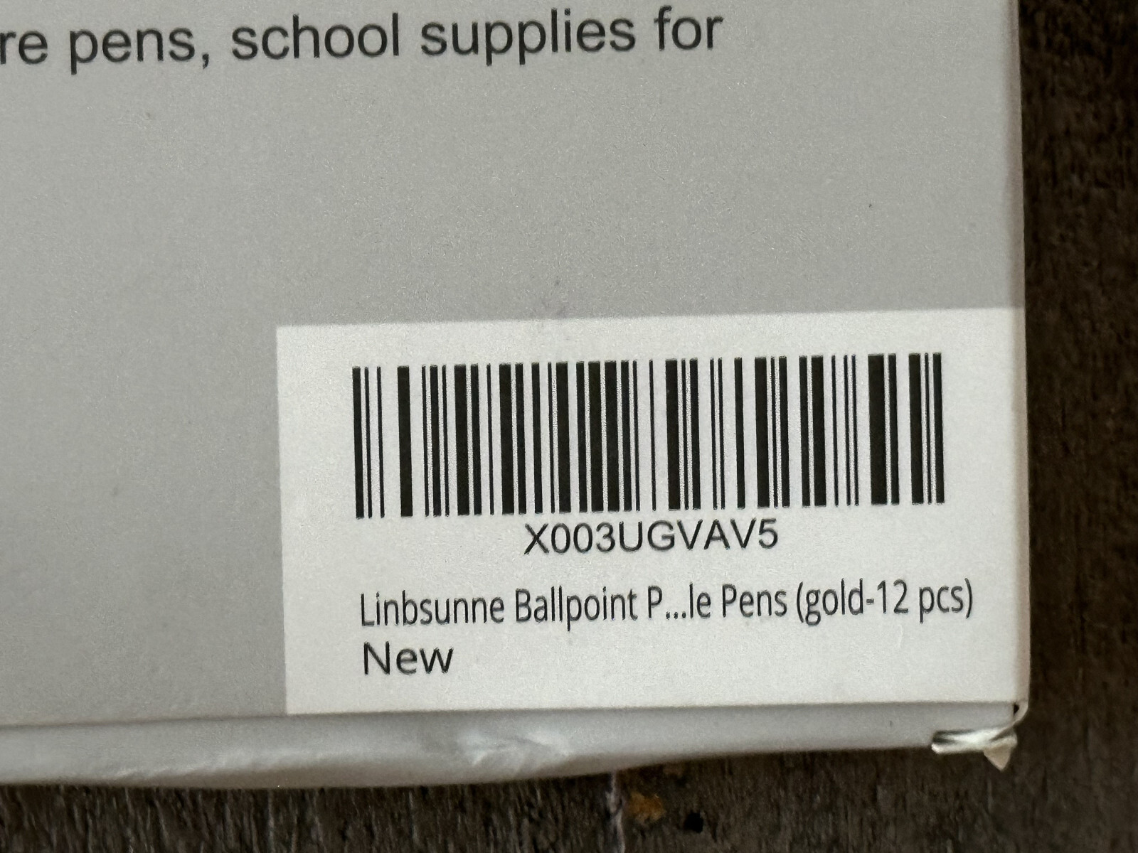 Linbsunne Pack of 12 Ballpoint Pen w/ Medium 1.0mm Point & Super Soft Grip