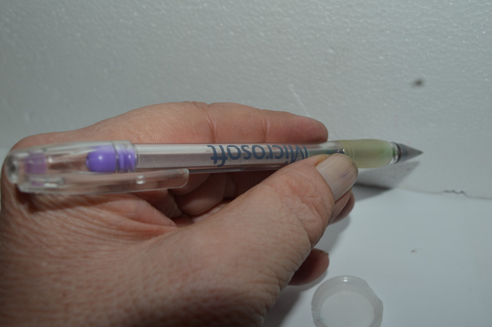 MICROSOFT Two Promotional Ballpoint Pens TechNet Both Plastic Circa 1990’s