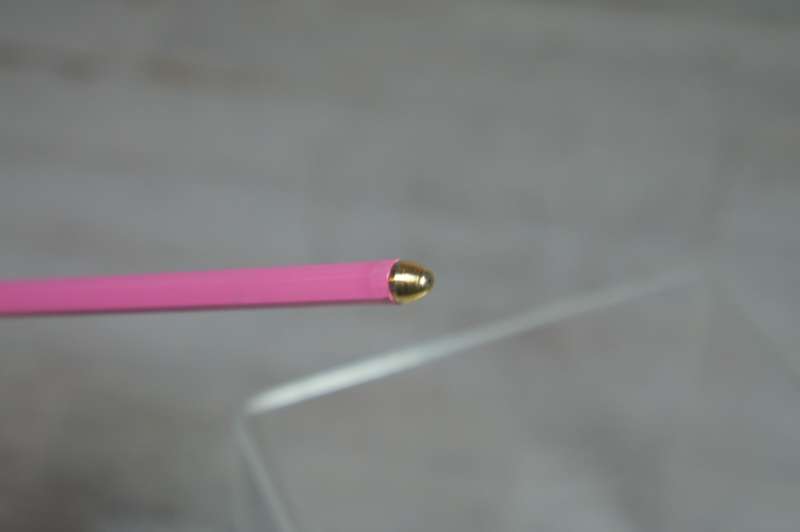 Vintage Blue Riter New York Pencil Co Pen Pink Brass 5″ *Dry Ink*