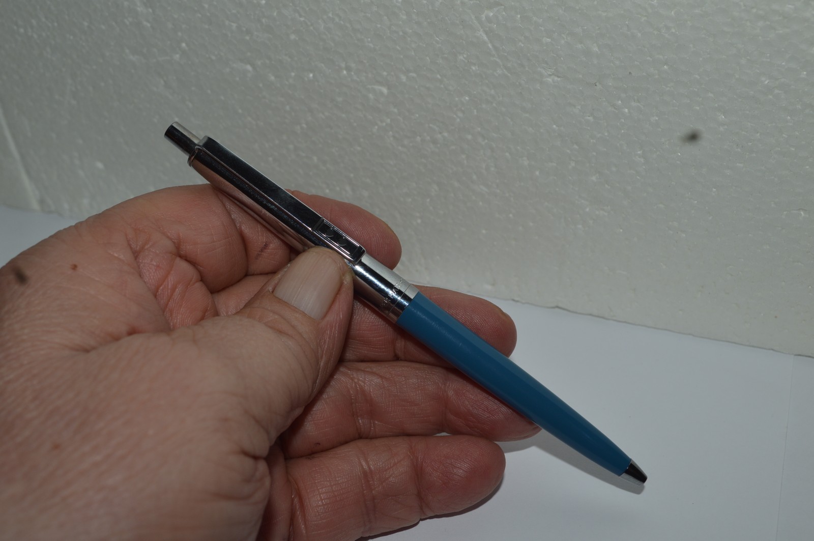 PAPER MATE Profile #2 Reg Grip Ball Pen NOS Blue Barrel Made In Mexico 1990’s