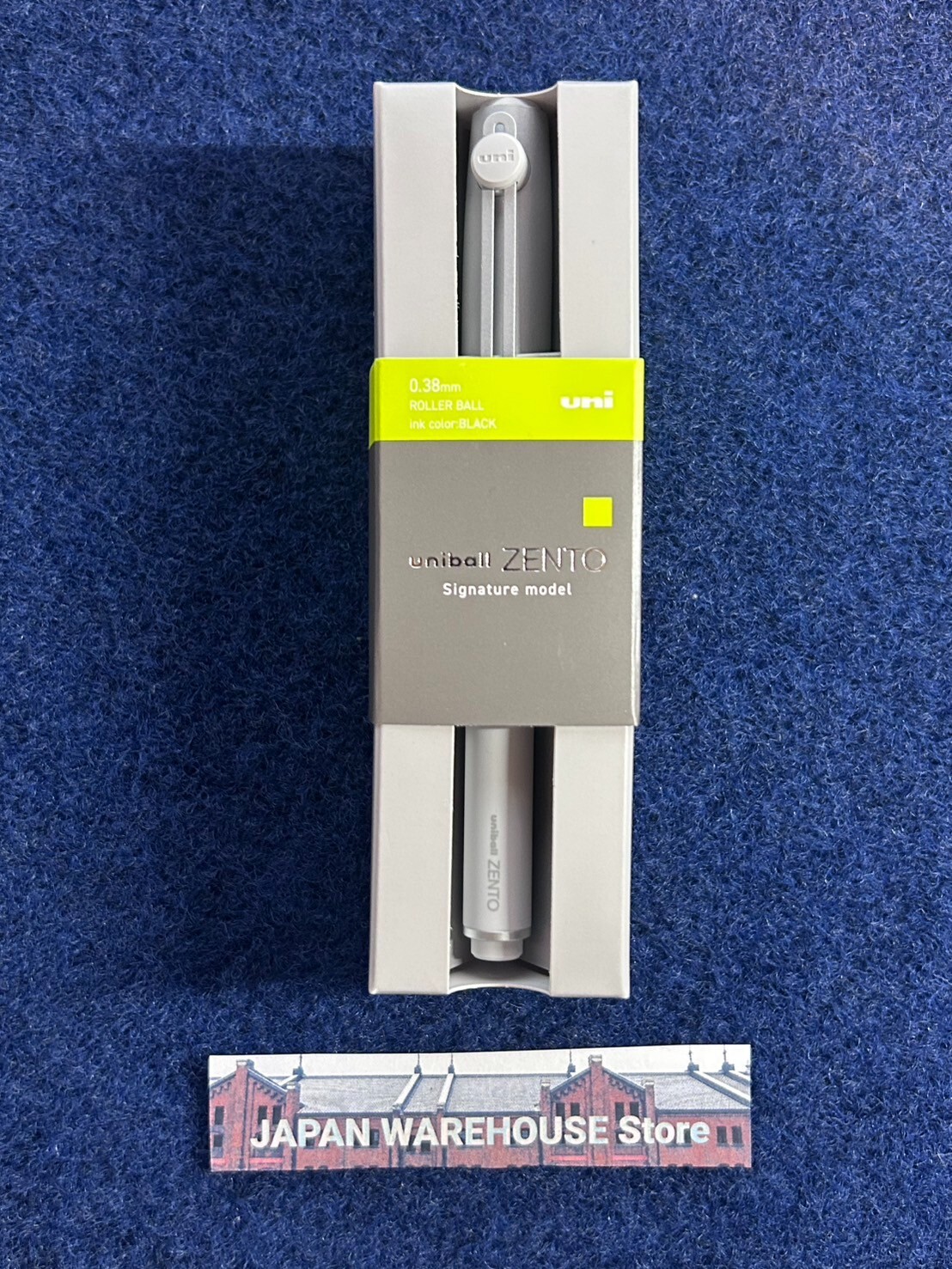 Mitsubishi Uni-ball ZENTO Silver Signature Model Gel Pen Japan Limited NEW