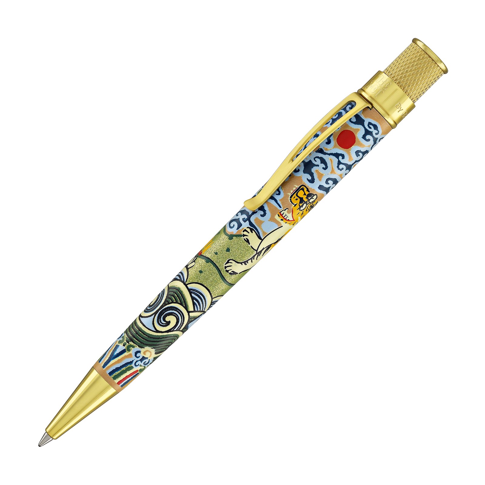 Retro 51 Tornado Metropolitan Rollerball in Chinese Tiger Rank Badge -NEW in Box