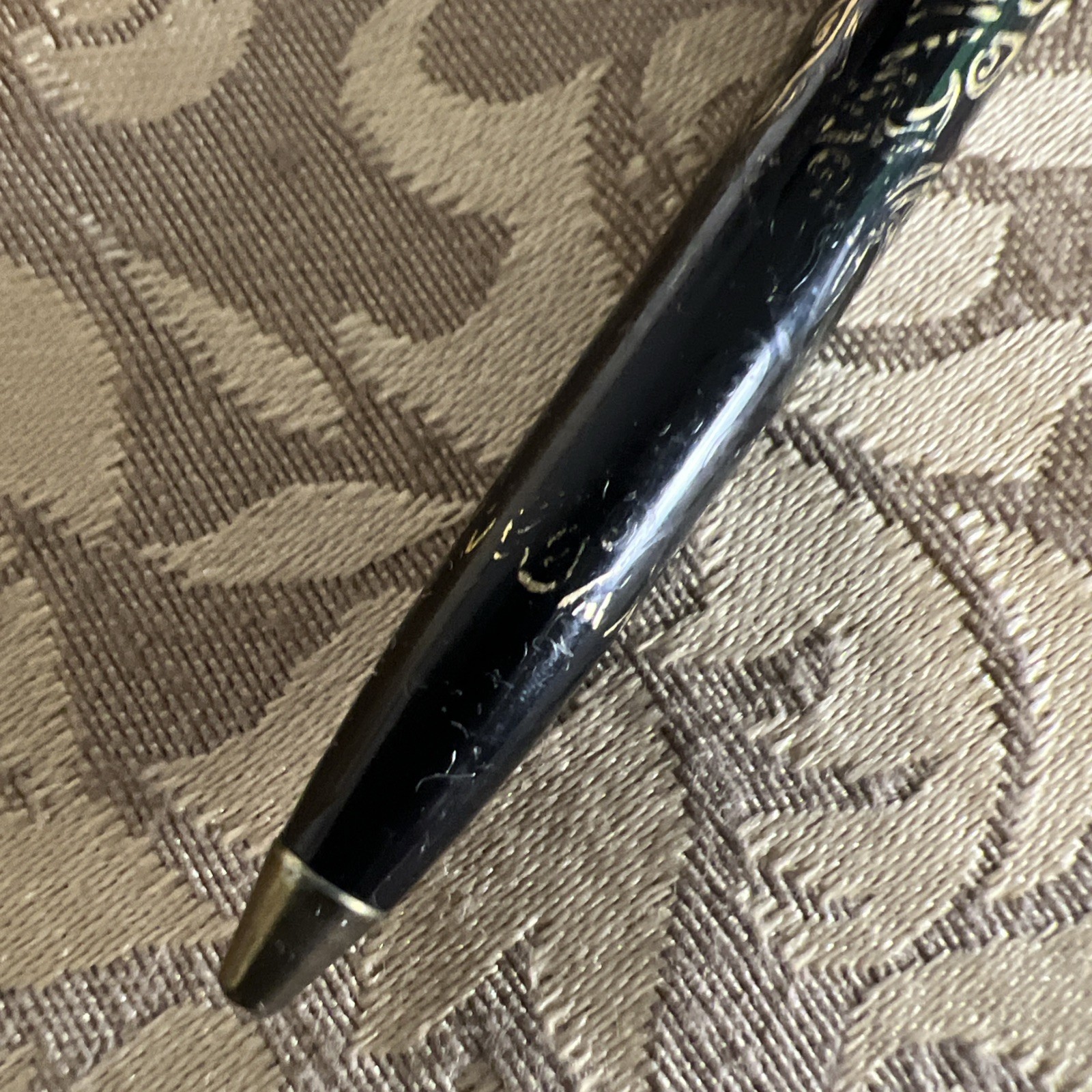 VTG «Arpece & Channel No.5» 14K Gold Filigree Pens Set Needs Ink Case