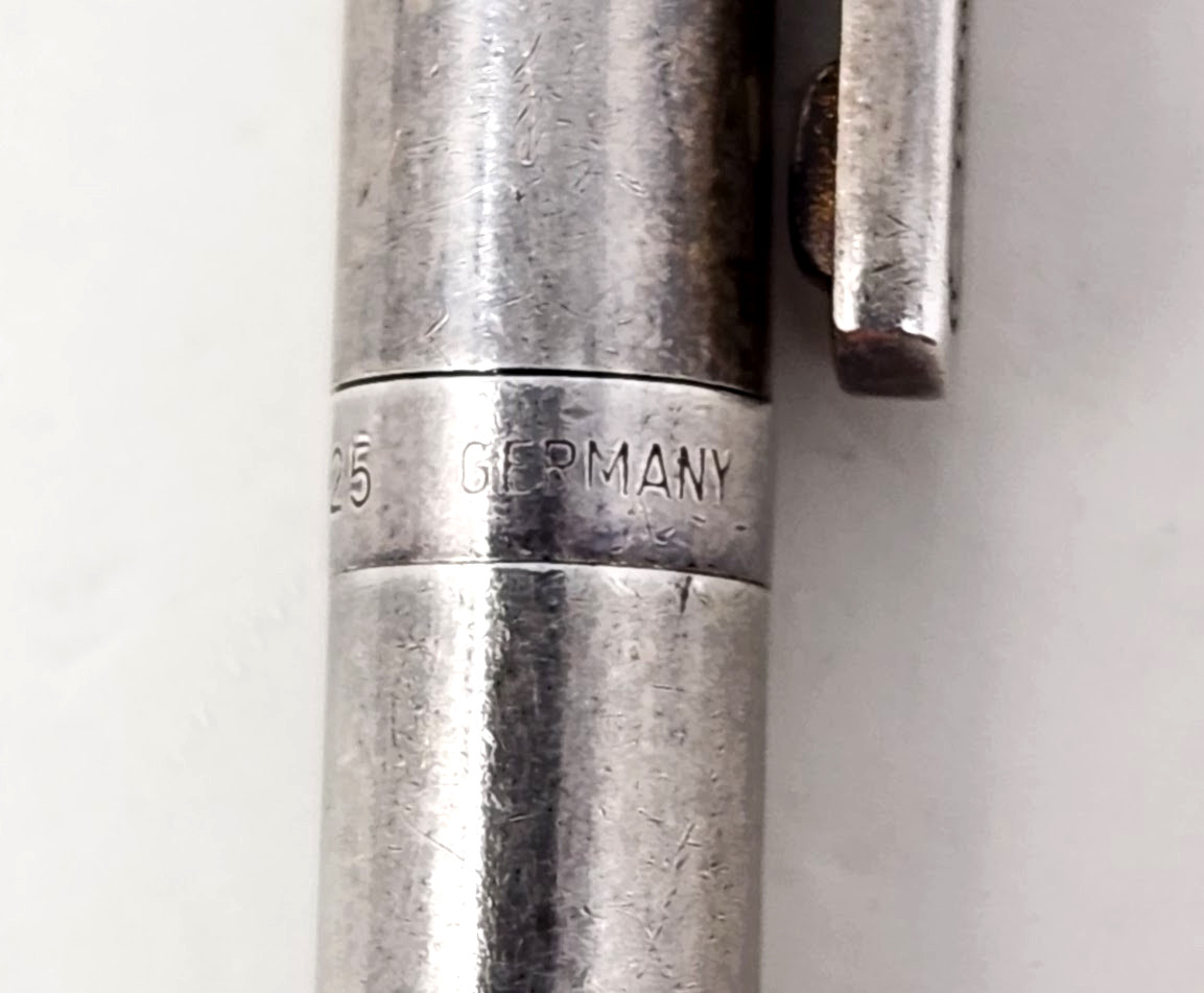 Tiffany & Co. 1837 Ballpoint Pen Sterling Silver 925 Made in Germany – 4 1/2″