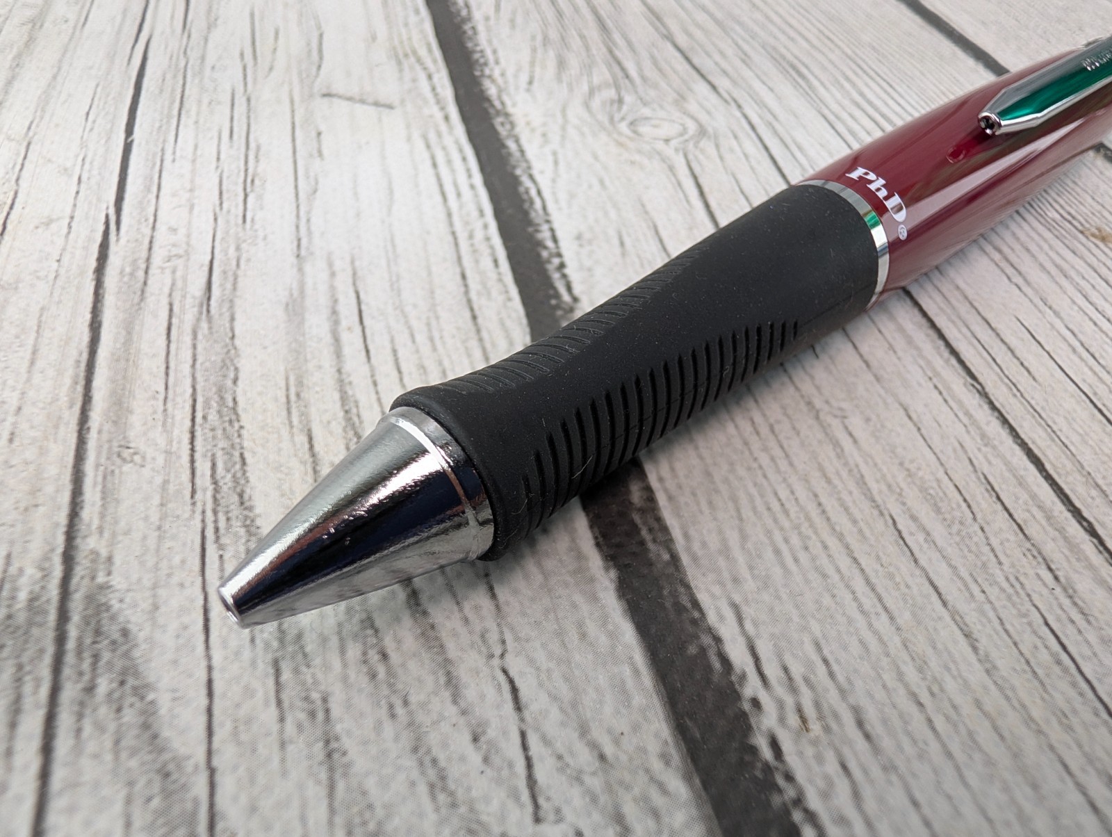 Paper Mate PhD Burgundy Red Ball Point Pen 1.0mm Black Ink New Old Stock