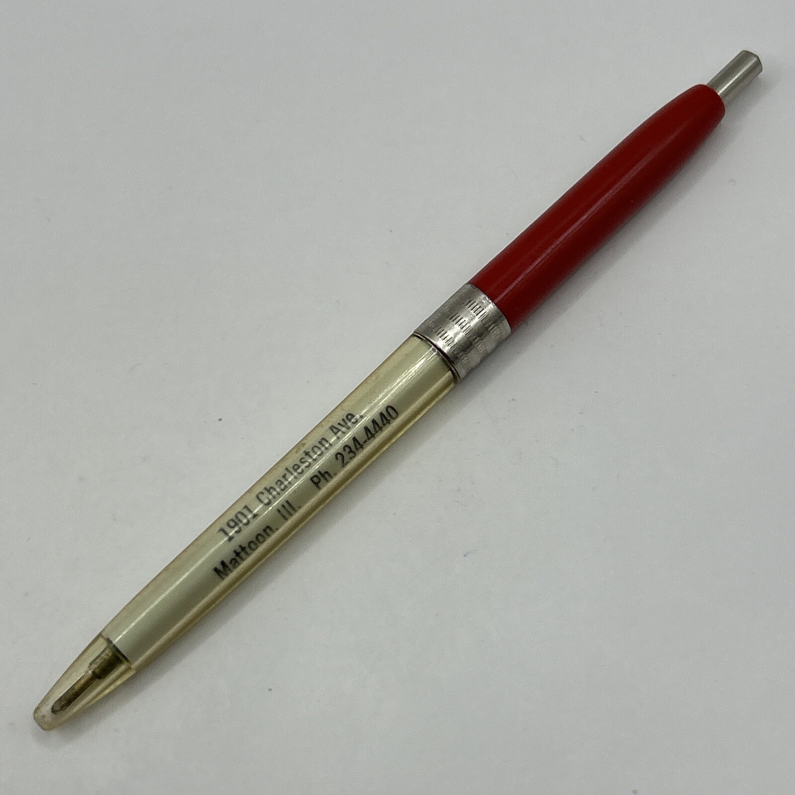 VTG Ballpoint Pen LITTLE MEXICO Mexican Fine Food Mattoon Illinois