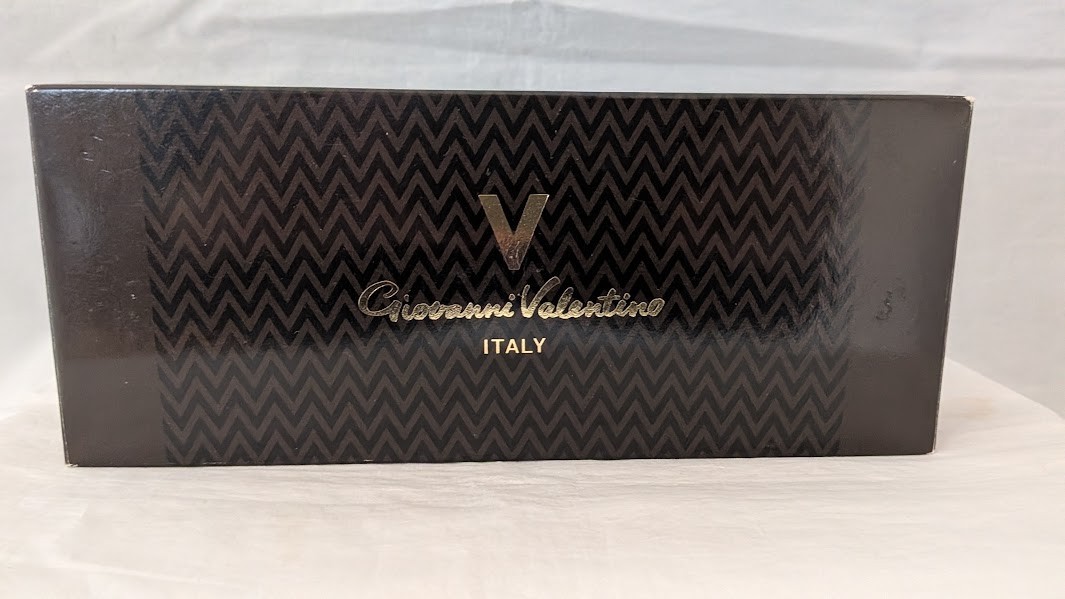 Giovanni Valentino Ballpoint Pen Gold Trim Patterned Barrel with Box