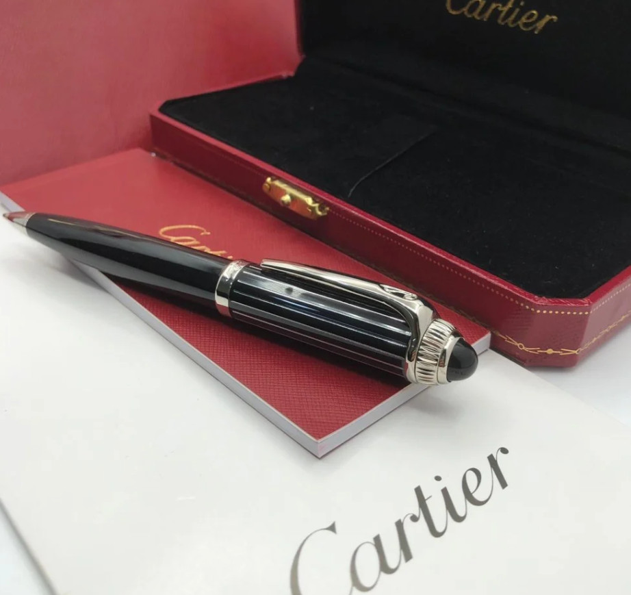 New Hot!!! Cartier Black Metal Ballpoint Pen Luxury Executive Gift Box 2026