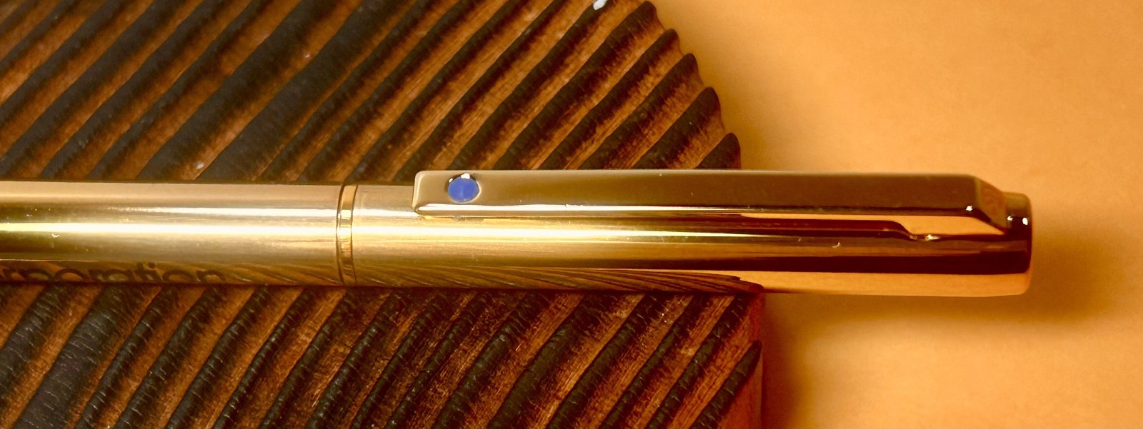 1986 Ritepoint CHROMATIC Salesman Sample CR7720 Brass PANASONIC Adv. Pen