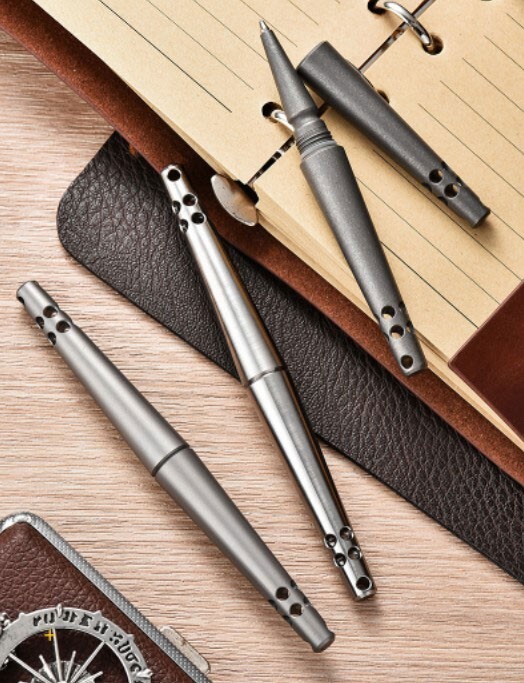 Titanium Alloy Ballpoint Pen Business Tactical Pen Office Stationery Outdoor EDC