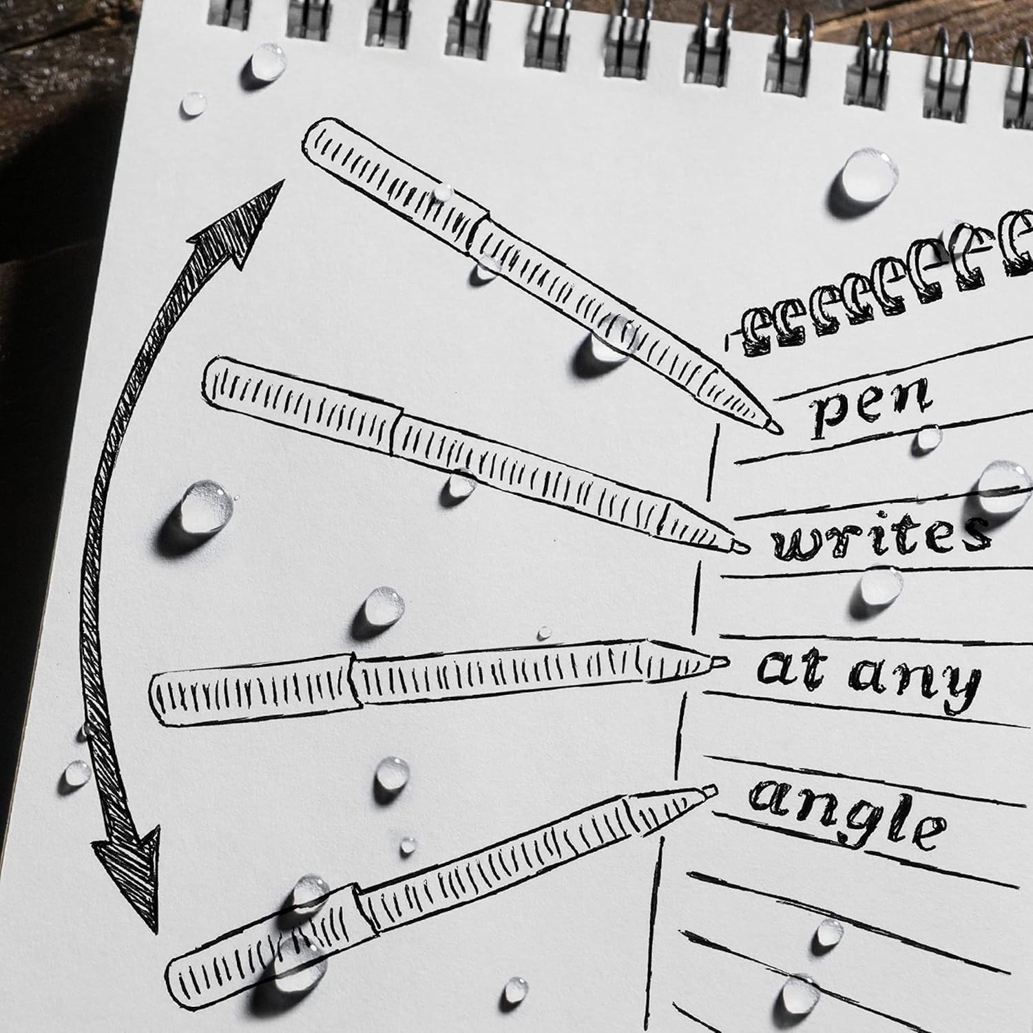 Compact Bolt-Action Writing Pen – Weatherproof Black Ink for Every Condition