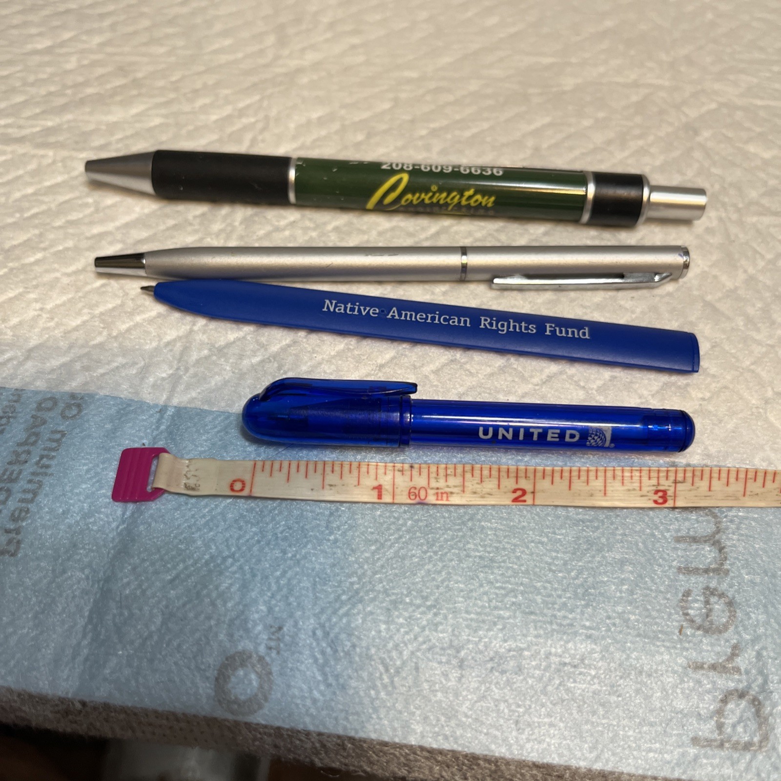Lot of 20 Ball Point Pens ,Hong Kong,United and native american are special.