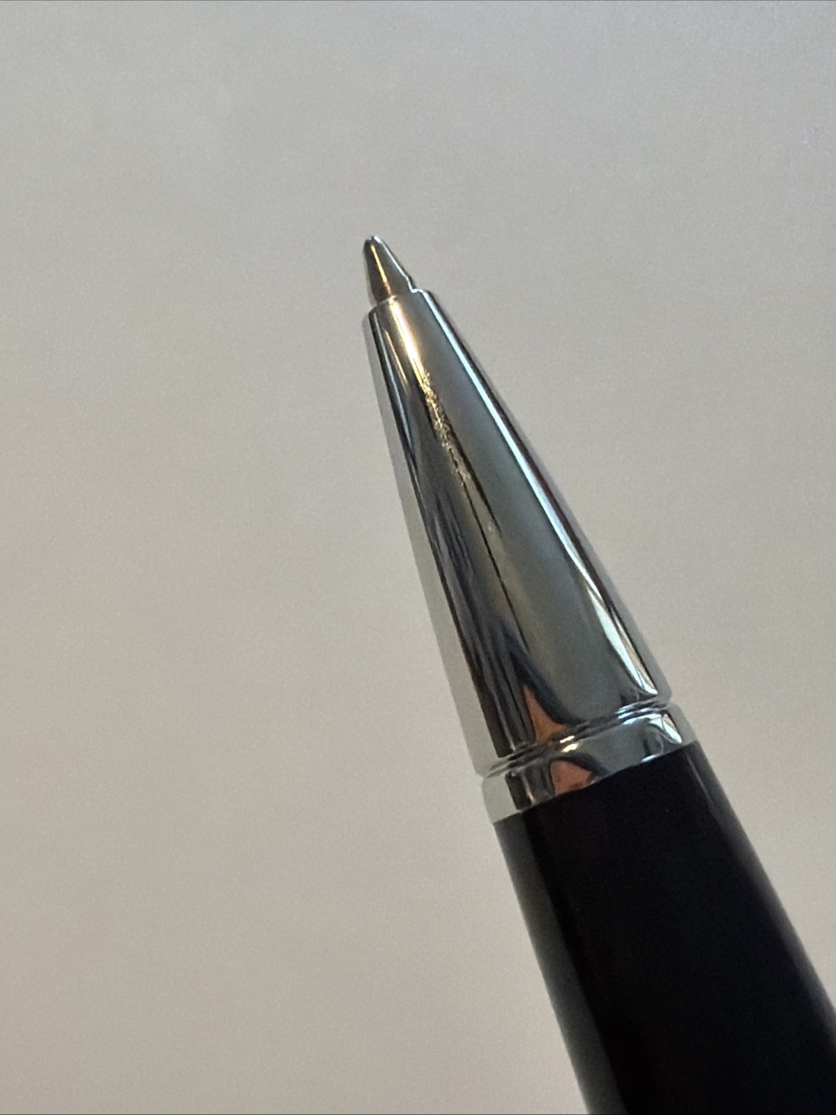 Cross Bailey Light Ballpoint Pen Black And Chrome Ink Pen Student Gift Wide Grip