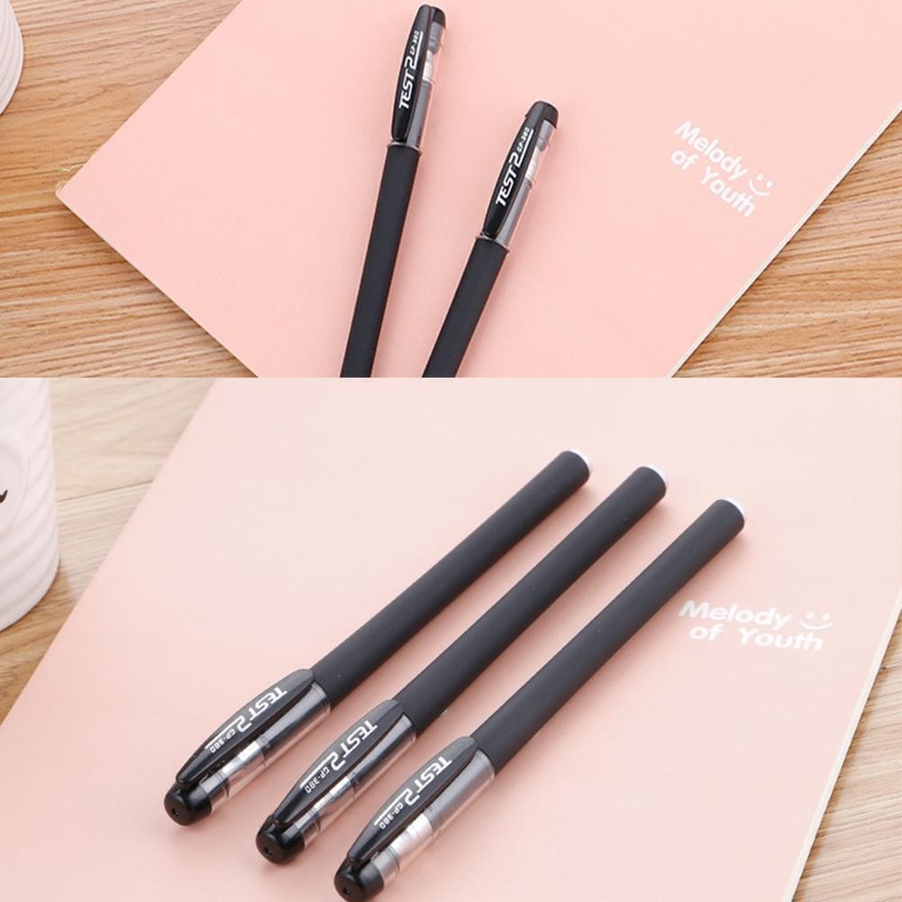 1PC Black Gel Pen Full Matte Water 0.5 Pens Writing Stationery Supply Office US@