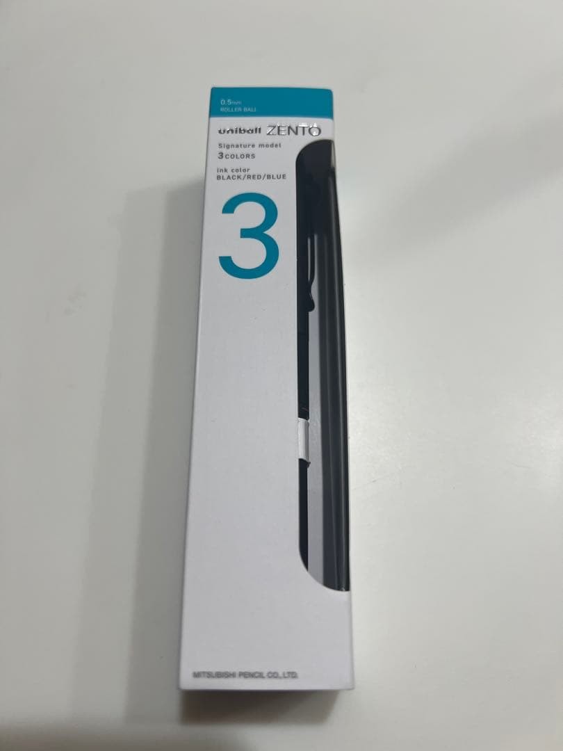 Uniball ZENTO Signature Model 3 Color Ballpoint Pen M-Black 0.5mm Japan NEW