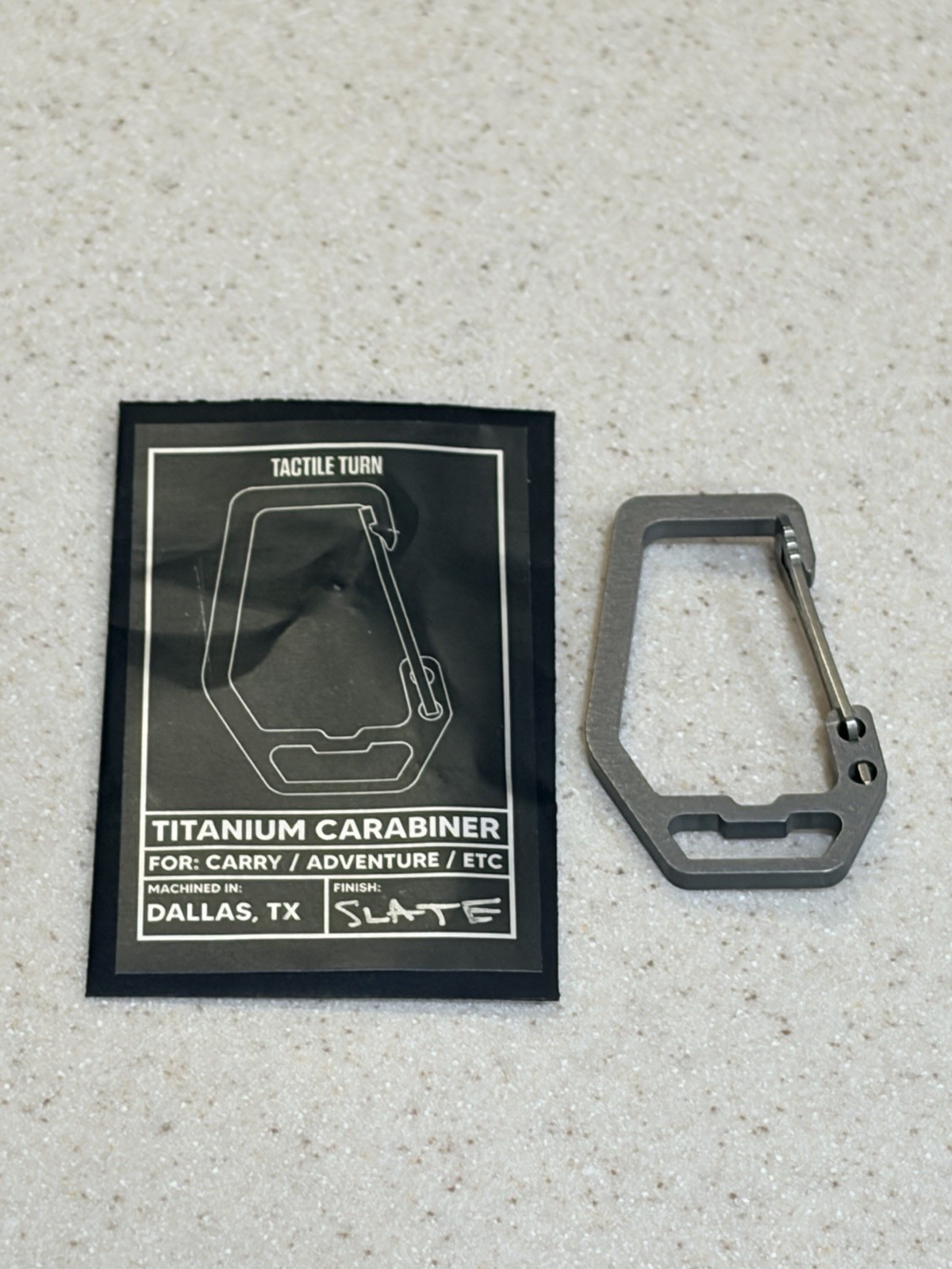 Tactile Turn Titanium Carabiner