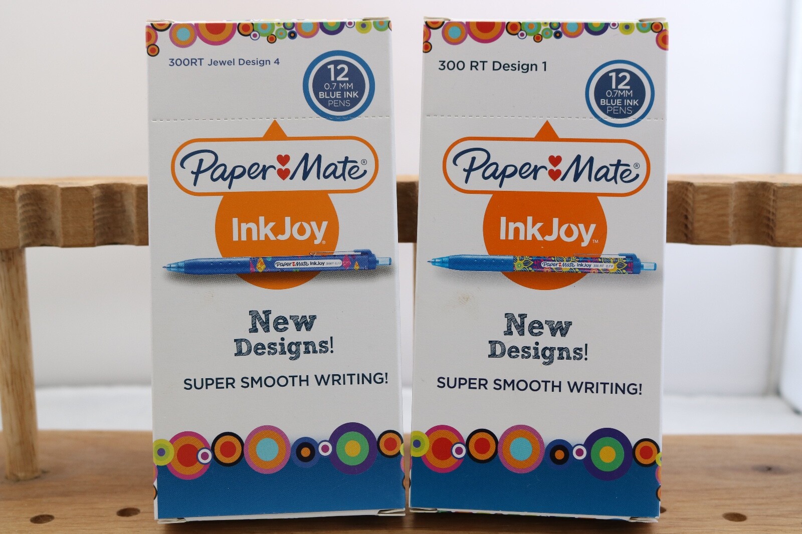 New Paper Mate InkJoy 300RT Ballpoint Pens x 12, 2 Designs, UK Seller