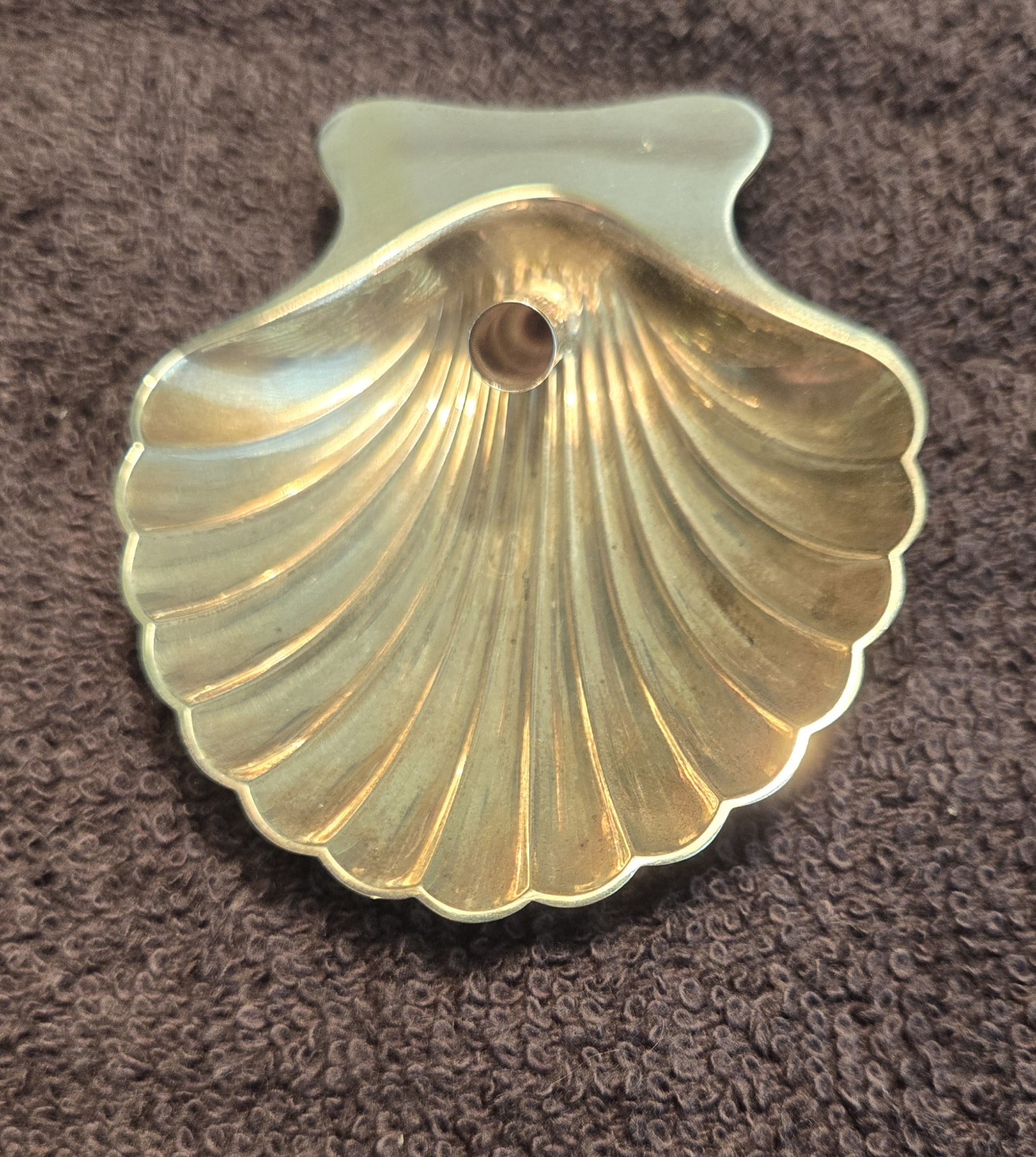 TIFFANY & CO – STERLING SILVER CLAM SHELL PEN HOLDER