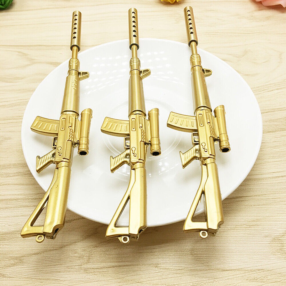 1Pc Rifle Shape Ballpoint Pen Black Ink Stationery Ball Point Novelty Pen NEW!