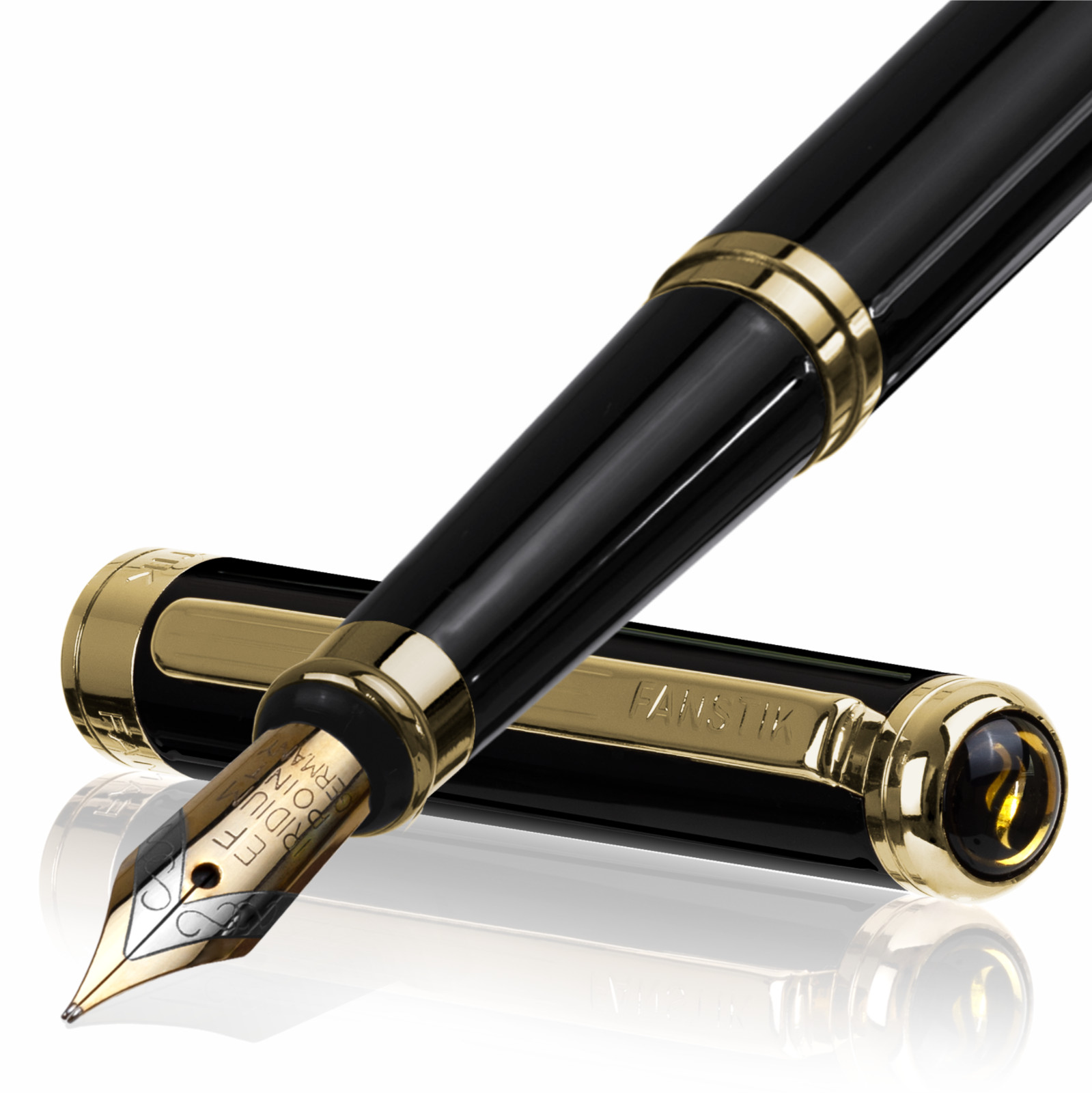 Luxury Fountain pens (MADE IN USA) Fancy Pen, Real 24K Gold Plating, Best Gift