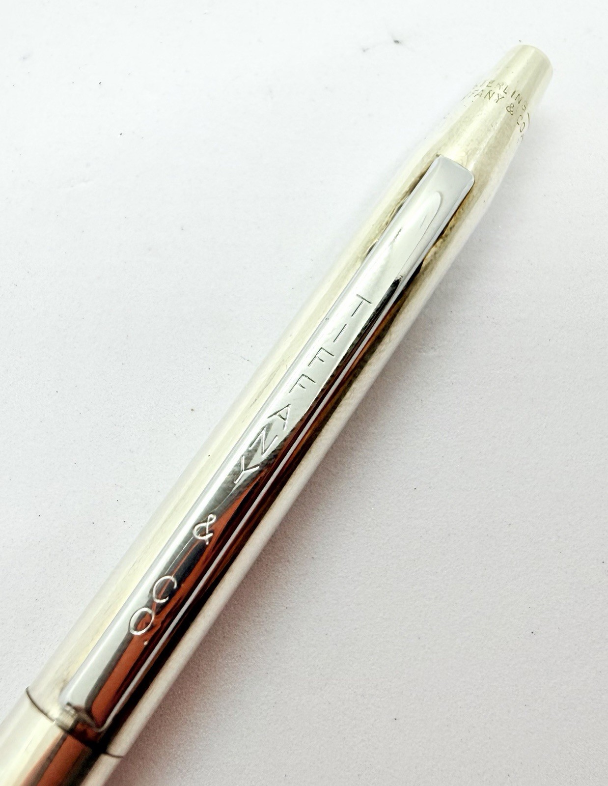 Tiffany Sterling Silver 925 Ballpoint Pen Full Functional Fashion Brand