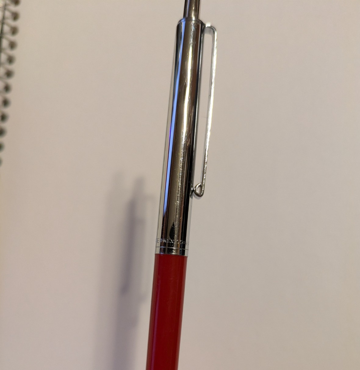 Vintage Paper Mate Ballpoint Pen – Red & Chrome – Made in Mexico – Red Ink Works