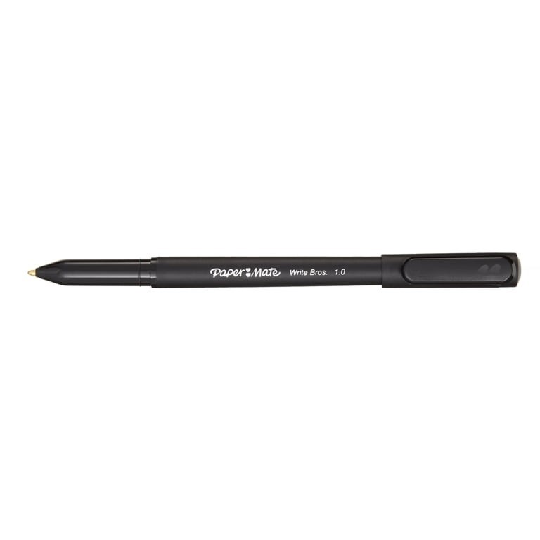 Set of 19 Lot Paper Mate Ballpoint Pens Write Bros. Black Ink Pens Medium Point