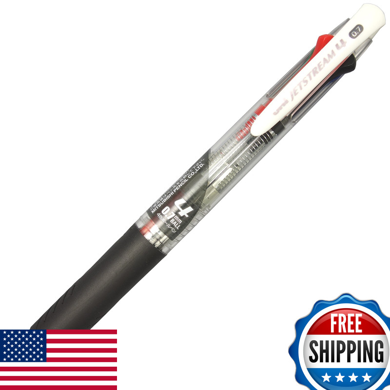 三菱鉛筆 Uni Ballpoint Pen Jetstream 3 Color Black Red Blue Green Ink 0.7Mm