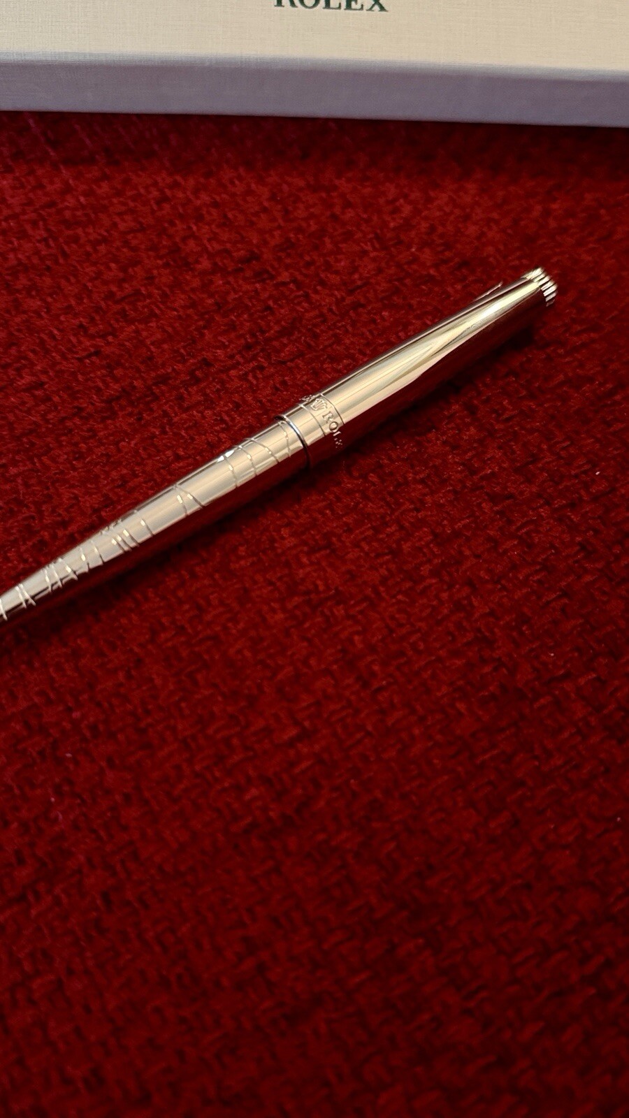 NEW Rolex VTG Style Palladium-Finish Ballpoint Pen | VIP Ad Gift, Refillable